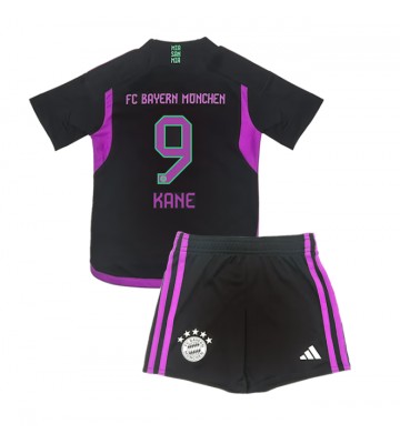 Bayern Munich Harry Kane #9 Koszulka Wyjazdowych Dziecięca 2023-24 Krótki Rękaw (+ Krótkie spodenki)